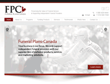 Tablet Screenshot of funeralplans.net